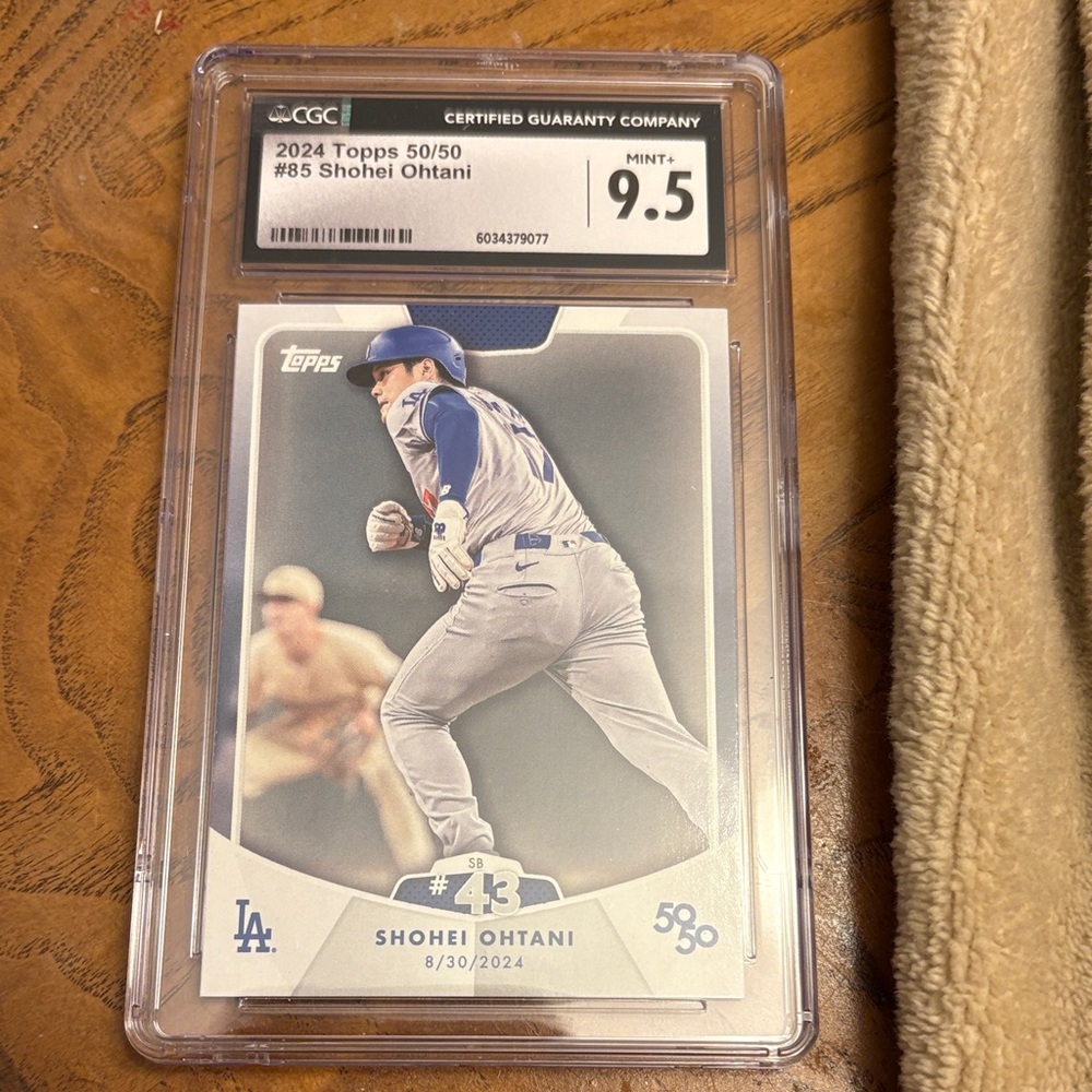 Topps Shohei Ohtani Baseball Card 50/50 CGC Mint+ 9.5